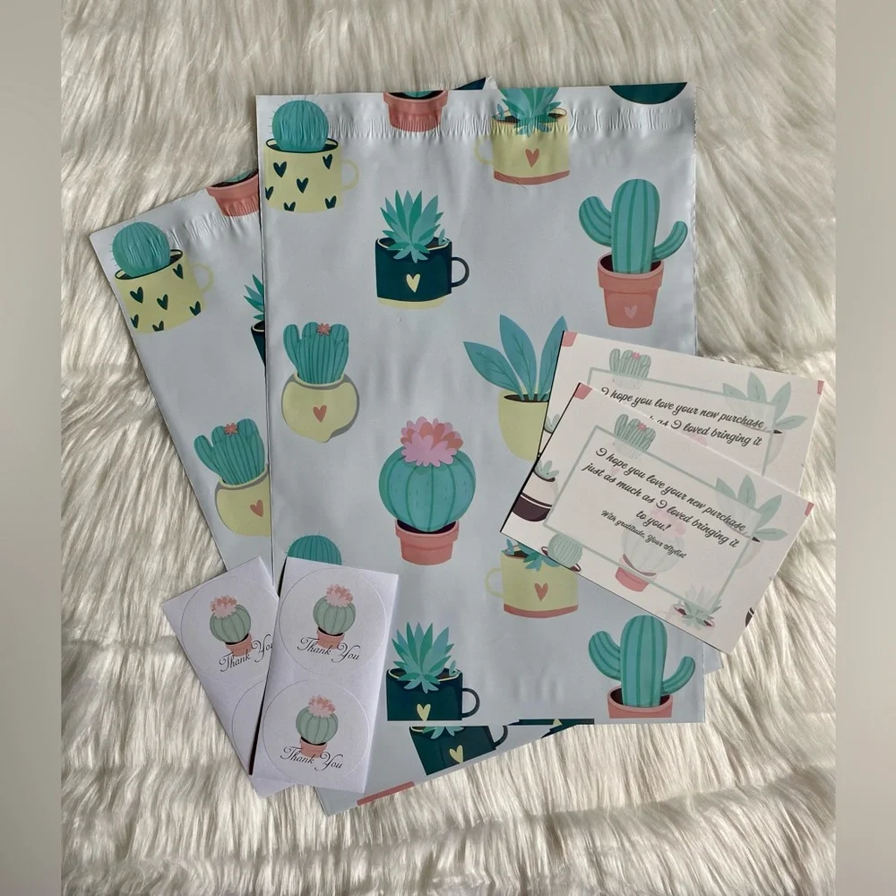 Succulent poly mailer bundle